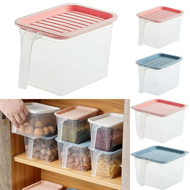 Reusable Transparent Kitchen Food Storage Containers with Lid and