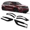 thumbnail image 4 of Tail Lamp Frame, 4 Pcs Gloss Black Durable ABS Sturdy Tail Light Cover Trims  For Car, 4 of 8