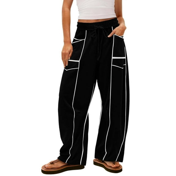 BILIKEYU Women's Baggy Wide Leg Pants, Women's Pants, Travel Pants, Wide Leg Jeans Woman