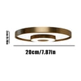 thumbnail image 3 of Modern Gold Circular LED Wall Lamp, Floating Design Wall Mount Light for Living Room Entryway, 3 of 8