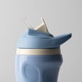 thumbnail image 3 of Tommee Tippee Sporty Straw Bottle, 2x9oz, Spill Proof Toddler Water Bottle For 12 Months+, Flip Lid Helps Keep Straw Clean, Blue and Red, 3 of 6