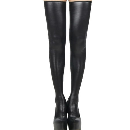 

Relanfenk Womens Socks Lady Stockings Leather Zipper Temptation Stockings Sock