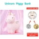 thumbnail image 3 of Alcancía de unicornio para niños, bonita alcancía de resina de unicornio para niñas, unicornio, princesa, alcancía, hucha de unicornio rosa para manualidades Fokelyi DLM630-2, 3 of 5
