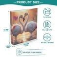 thumbnail image 6 of joogoo Two Flamingoes Love Hardcover 3 Ring Binder 1.5" Round Rings Interior Pockets Binders Organizer 1 Pack, 6 of 9