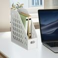thumbnail image 4 of Dongrere Magazine Holder Desktop Bookshelf Document Organizer for Office Desk Categorized Storage, 4 of 6