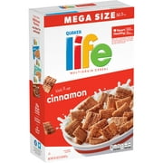 Quaker Life Cereal, Cinnamon, Mega Size, Breakfast Cereal 32.5 oz