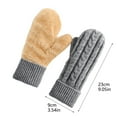 thumbnail image 2 of ERK 1Pcs Winter Mittens For Warm Fleece Knit Thick For Cold Weather, 2 of 4