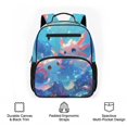 thumbnail image 6 of Jeiento Axolotl 13.5 Inch Toddler School Backpack for 2-5 Year Old, Lightweight Preschool Bag for Girls & Boys, 5 Pocket Bookbag with Adjustable Straps, Blue, 6 of 7