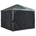 thumbnail image 1 of Sojag Sanibel 10 x 10 x 7 ft Light Grey Curtains for Gazebo, Polyester, 1 of 6