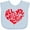 AE-Light Blue, variant on Inktastic All You Need is Love Red Heart Shape Boys or Girls Baby Bib