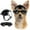 Black, variant on UOSIA Dog Helmet and Goggles for Small Dogs Summer Fashion Dog Sunglasses,S,Black