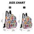 thumbnail image 2 of FORMRS Mini Backpack Purse for Women Quilted Travel Daypack Casual Shoulder Bag, Blue Jam Jars, 2 of 7