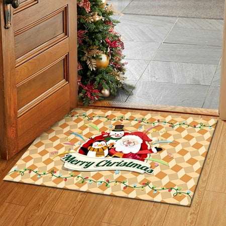 

Christmas Doormat Indoor Outdoor Entry Doormats Front Door Decoration Mat Non-Slip Absorbent Entry Door Rugs