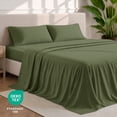thumbnail image 5 of Bare Home Premium 1800 Collection 4-Piece Bed Sheet Set, Queen, Cypress, 5 of 10