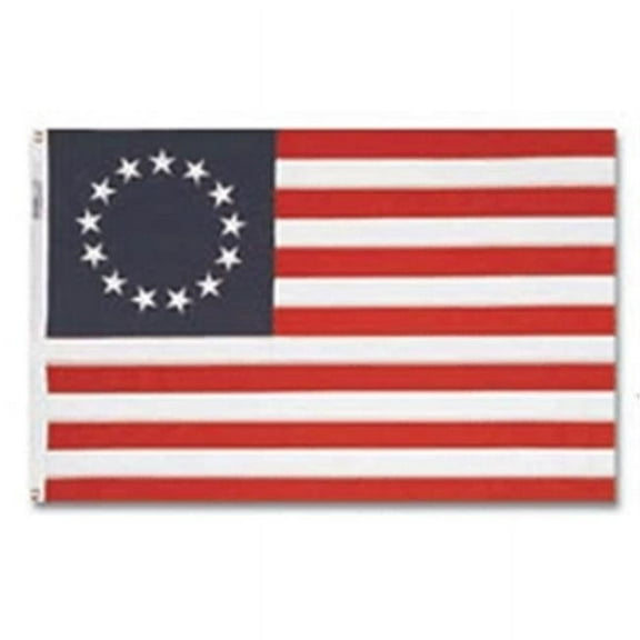 Annin Flagmakers 318360 5 ft. X 8 ft. Nyl-Glo Betsy Ross Flag- Sewn