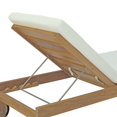 thumbnail image 6 of Modway Upland Outdoor Patio Teak Chaise in Natural White, 6 of 7