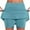 Sky Blue4, variant on Kovlvoll Shorts for Women Plus Size Elastic Mid-Waist Casual Solid Color Shorts Bottom Skirt Pants