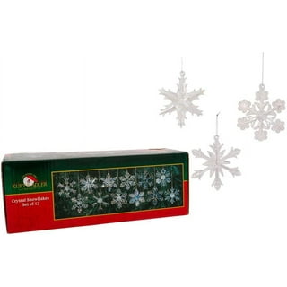 Christmas Hanging Ornaments, Iridescent Snowflake Star Honeycomb