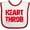 White and Red, variant on Inktastic Heart Throb (red) Boys or Girls Baby Bib