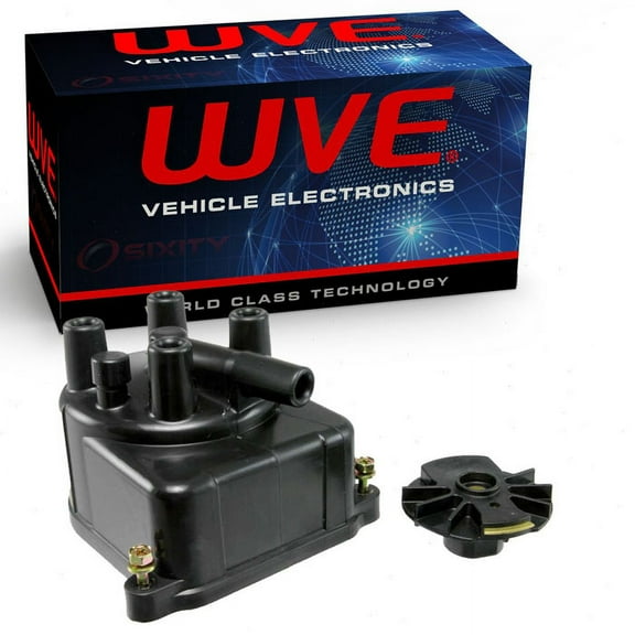 Wells WVE Distributor Cap & Rotor Kit compatible with Honda Accord Prelude 2.2L 2.3L L4 1992-2001