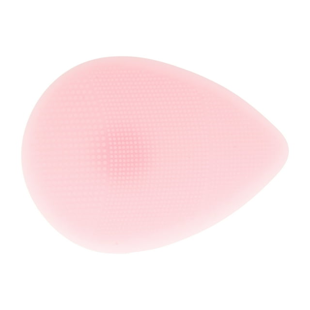 Cepillo de limpieza facial portátil de silicona 1 Pc 3.62"x2.68"x0.87" Rosa