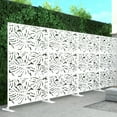 thumbnail image 4 of Lirago Summer Decorative Screen White 76"H x 47.2"L x 15.13"W, 4 of 6