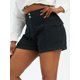thumbnail image 1 of Shorts de Carga de Denim de Talla Extra con Bolsillos con Solapa Rosegal  Pantalones cortos de talla grande, 1 of 5