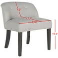 thumbnail image 5 of SAFAVIEH Bell Vanity Chair Artic Grey / Taupe, 5 of 7