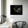 thumbnail image 3 of JEUXUS Black Panther Canvas Wall Art Black and White Animal Painting Wildlife Animal Pictures Poster Print Modern Leopard Artwork for Living Room Bedroom Office Decor  20x16 inch, 3 of 4