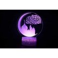 thumbnail image 3 of Ramadan Ornaments Ramadan Decoration LED Acrylic Light 3D Moon Shape Night Light with Remote Control, Muslim Ramadan Table Lamp Crafts for Muslim Isla, 3 of 3