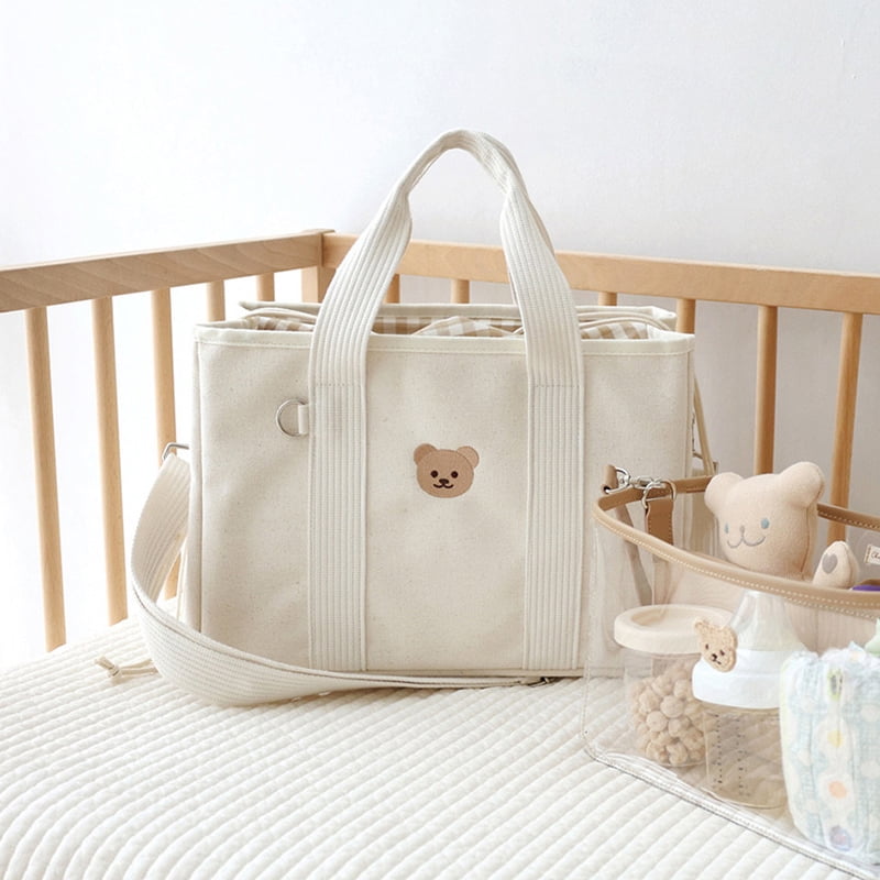 バッグ Milky pile tote bag with chouchou
