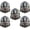 5PCS, variant on He Died for Me Emblem, I Live for Him Personalized 3D Metal Car Emblem, Christian Jesus Auto Decal with Cross Heart Design for Truck SUV Garage (3PCS)