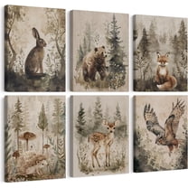 Blue White Wall Art Chinoiserie Flower Canvas Wall Decor Aesthetic Floral Wall Art Watercolor Vintage Prints Abstract Botanical Poster Blue Flower Pictures for Bedroom Bathroom Unframed