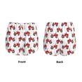 thumbnail image 3 of Balery Red Wheeled Tractors Pantalones cortos deportivos para mujer con forro y dos bolsillos, elásticos, para entrenamiento, gimnasio, yoga-Large, 3 of 7