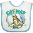 thumbnail image 3 of Inktastic Cat Nap Cute Sleeping Cat Boys or Girls Baby Bib, 3 of 4