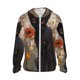 thumbnail image 1 of Fotbe Black Cat in Wildflowers Chaqueta con Protección Solar UPF 50+ para Hombre y Mujer, Camisa con Capucha y Bolsillos-3X-Large, 1 of 7