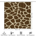 thumbnail image 2 of Giraffe Pattern Shower Curtain Bathroom Sets Toilet Lid Rug, Bath Mat And Contour Mat, Shower Curtain 4Pcs, 2 of 6