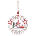 thumbnail image 1 of Ounissouiy Decoración de árbol de Navidad, suministros de vacaciones, colgador de puerta de tamaño pequeño, adornos navideños multiusos, Kits de decoración para fiestas Patrón de ciervo, 1 of 6