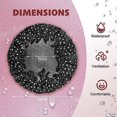 thumbnail image 3 of Bonnets de Douche Réutilisables Imperméables - Motif Échecs Noir et Rouge (2 Pack), 3 of 5
