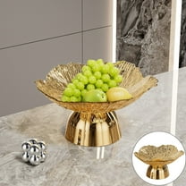 1 Presentation Plate Decorative Pedestal Bowl Dish Holder Dessert Display Stand Decor Basket Serving Tray for Drawing Room Housewarming