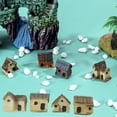 thumbnail image 3 of Injueey Juego de 4 unidades de decoración de jardín, miniaturas en miniatura para jardín, casa de piedras, miniaturas, accesorios de Decoración del hogar, 3 of 6