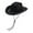 Black, variant on fenteer Cowboy Hat Jazz Hat Casual Fashion Costume Accessories Women Men Cowgirl Black