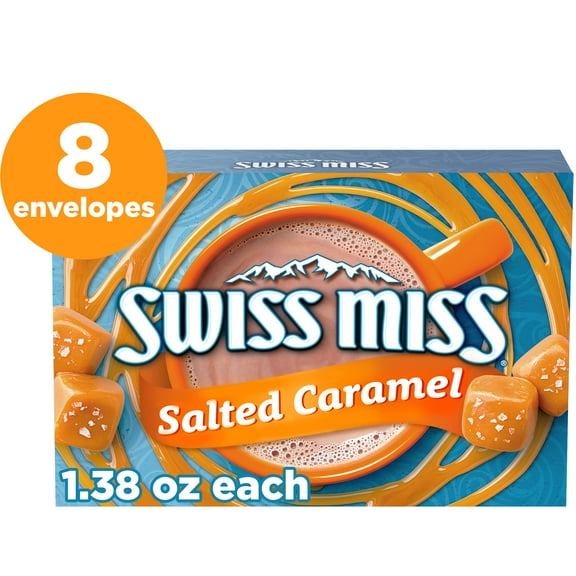 Swiss Miss Salted Caramel Flavored Hot Cocoa Mix, 1.38 oz., 8-Count Envelopes