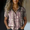 thumbnail image 2 of ZJXFGS Fashion Clothing Fall Tops For Women 2025 Professional Tops For Women Loose Tops For Women Short Sleeve Womens Fall Clothes Women Dress Shirts Y2k Button Up Shirt Women Pink S, 2 of 4