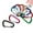 10 Pcs, variant on 10 Pcs Carabiner Spring D-ring Belt Clip Snap Key Chain Aluminum Hook