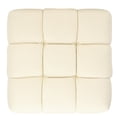 thumbnail image 6 of SAFAVIEH Couture Petryna Modern Boucle Tufted Cocktail Ottoman, Cream, 6 of 11