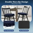 thumbnail image 5 of Chair Cushions for Dining Chairs, Non Slip Chair Pads with Ties and Washable Covers, Memory Foam Kitchen Chair Cushions Set of 6, 16"X16"X2.5", Navy, 5 of 11