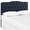 Blue, variant on Modern Contemporary Queen Size Fabric Headboard, Blue, Fabric