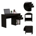 thumbnail image 4 of TUHOME Ibare Two Drawer Computer Desk  Engineered Wood Desks in  Black, 4 of 10