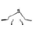 thumbnail image 3 of Flowmaster Exhaust System Kit 817757 Force II Cat Back System; Stainless Steel; With 50 Series HD Muffler; 3 Inch Pipe Diameter; Single Exhaust With Dual Exit; Dual Split Rear Behind Rear Tires Exit, 3 of 4